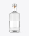 Clear Glass Vodka Bottle Mockup