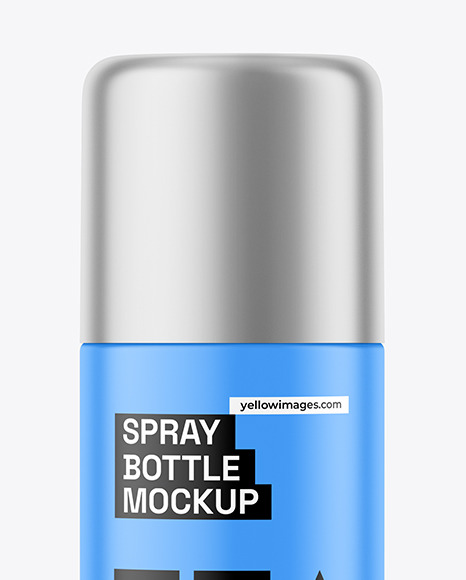 Matte Spray Bottle Mockup