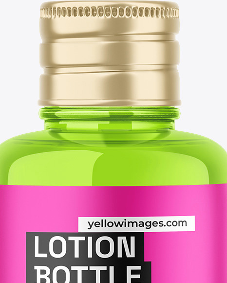 Glass Lotion Bottle Mockup