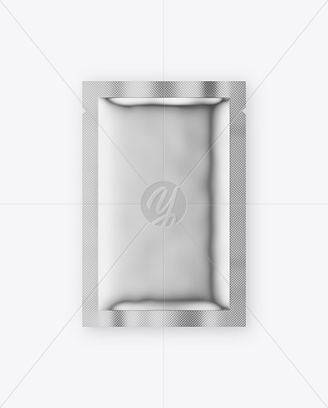 Metallic Sachet Mockup