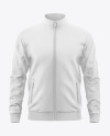 Men's Long Sleeve Track Jacket Mockup - Front View