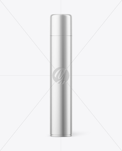 Matte Metallic Spray Bottle Mockup