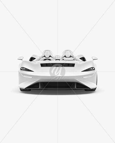 Sport Car Mockup - Front View