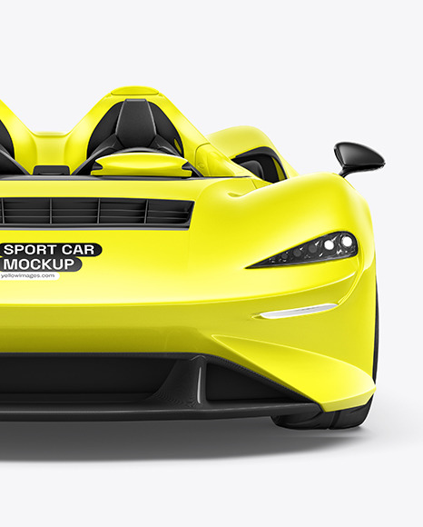 Sport Car Mockup - Front View