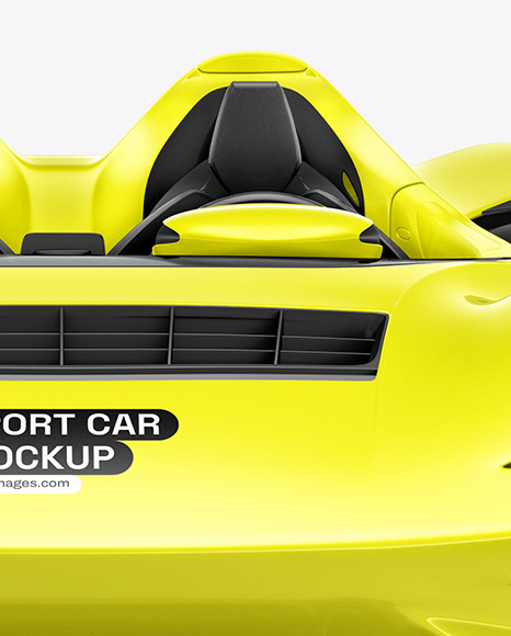 Sport Car Mockup - Front View