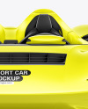 Sport Car Mockup - Front View