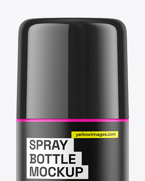 Matte Spray Bottle Mockup