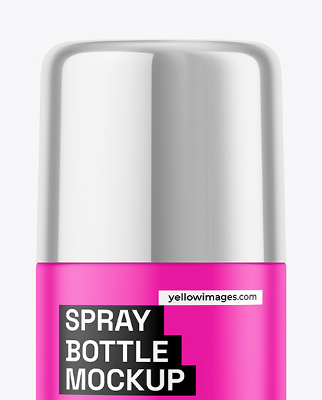 Matte Spray Bottle Mockup