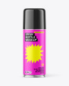 Glossy Metallic Spray Bottle Mockup