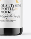 Green Glass White Wine Bottle Mockup Green Glass White Wine Bottle Mockup