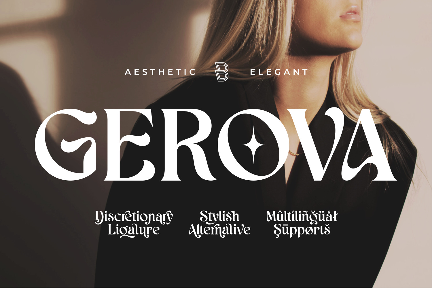 Gerova - Aesthetic Display Font Gerova - Aesthetic Display Font