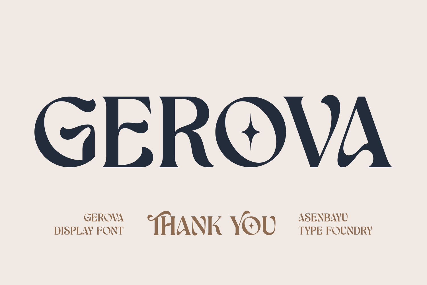 Gerova - Aesthetic Display Font Gerova - Aesthetic Display Font
