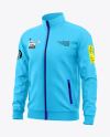 Men's Long Sleeve Track Jacket Mockup - Half Side View