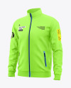 Men's Long Sleeve Track Jacket Mockup - Half Side View