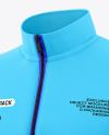 Men's Long Sleeve Track Jacket Mockup - Half Side View