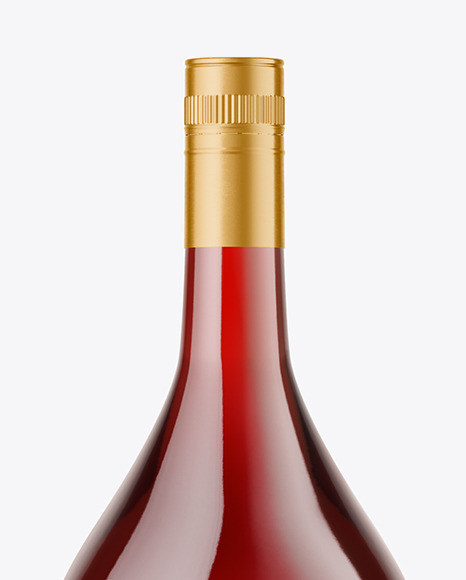 Clear Glass Red Wine Mockup