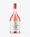 Clear Glass Pink Wine Mockup