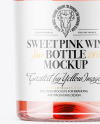 Clear Glass Pink Wine Mockup