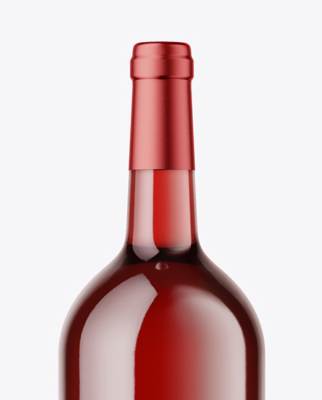 Clear Glass Red Wine Mockup