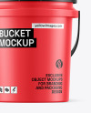 5 Gallon Matte Bucket Mockup