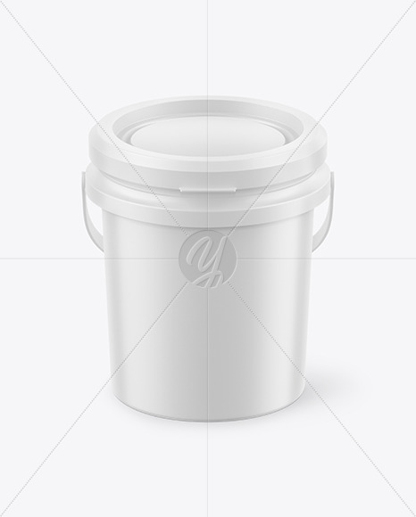 5 Gallon Matte Bucket Mockup