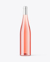 Clear Glass Pink Wine Mockup