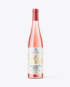 Clear Glass Pink Wine Mockup