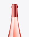 Clear Glass Pink Wine Mockup