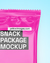 Glossy Snack Package Mockup