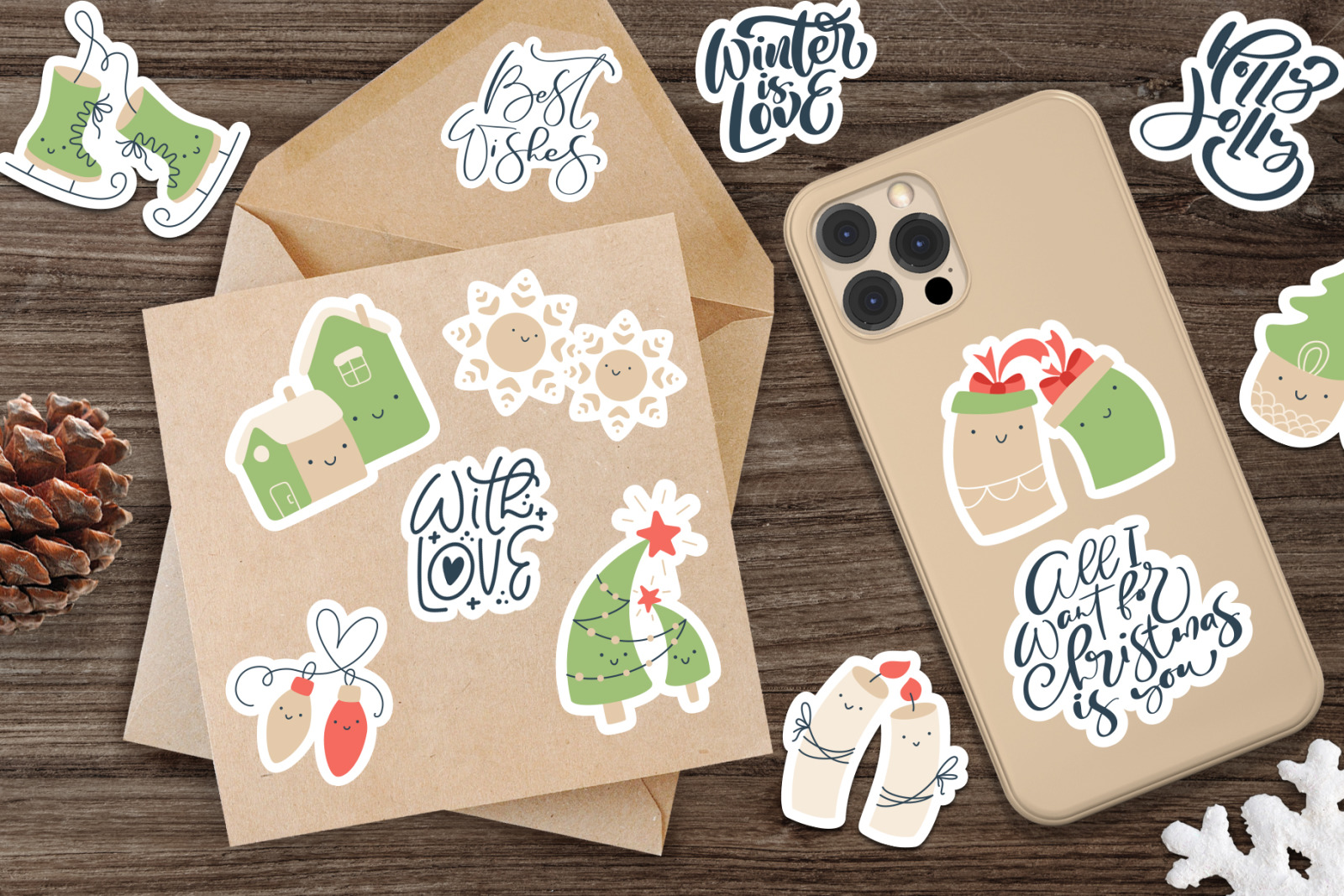 Christmas love stickers SVG Christmas love stickers SVG
