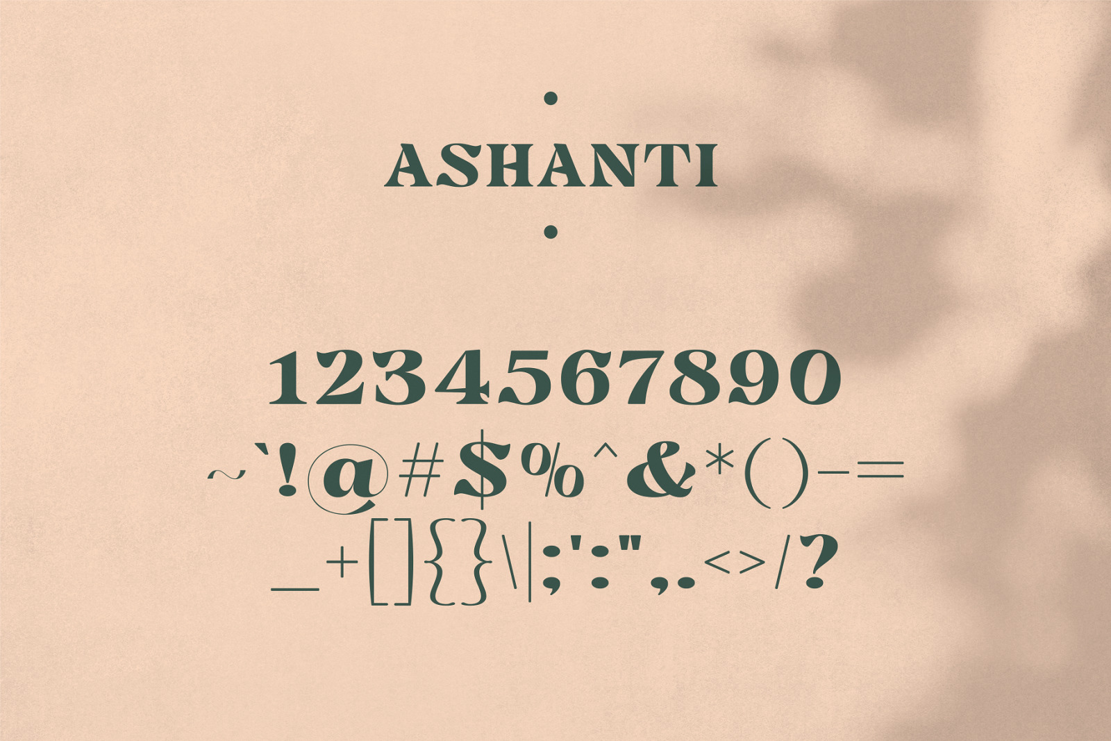 Ashanti - Elegant Serif Display Ashanti - Elegant Serif Display