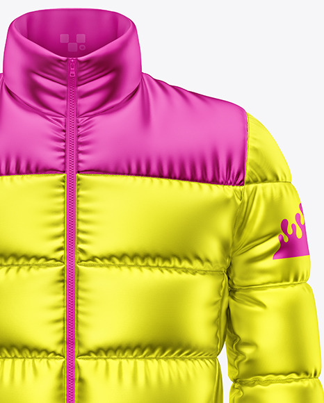 Metallic Down Jacket Mockup