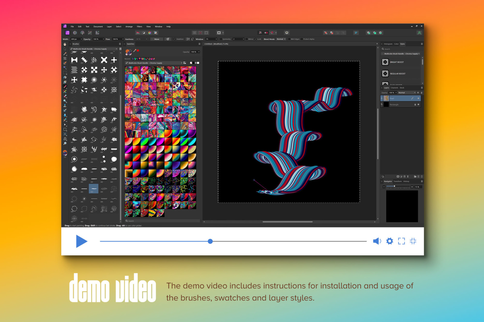 Painter: Multicolor Brushes (Affinity) Painter: Multicolor Brushes (Affinity)