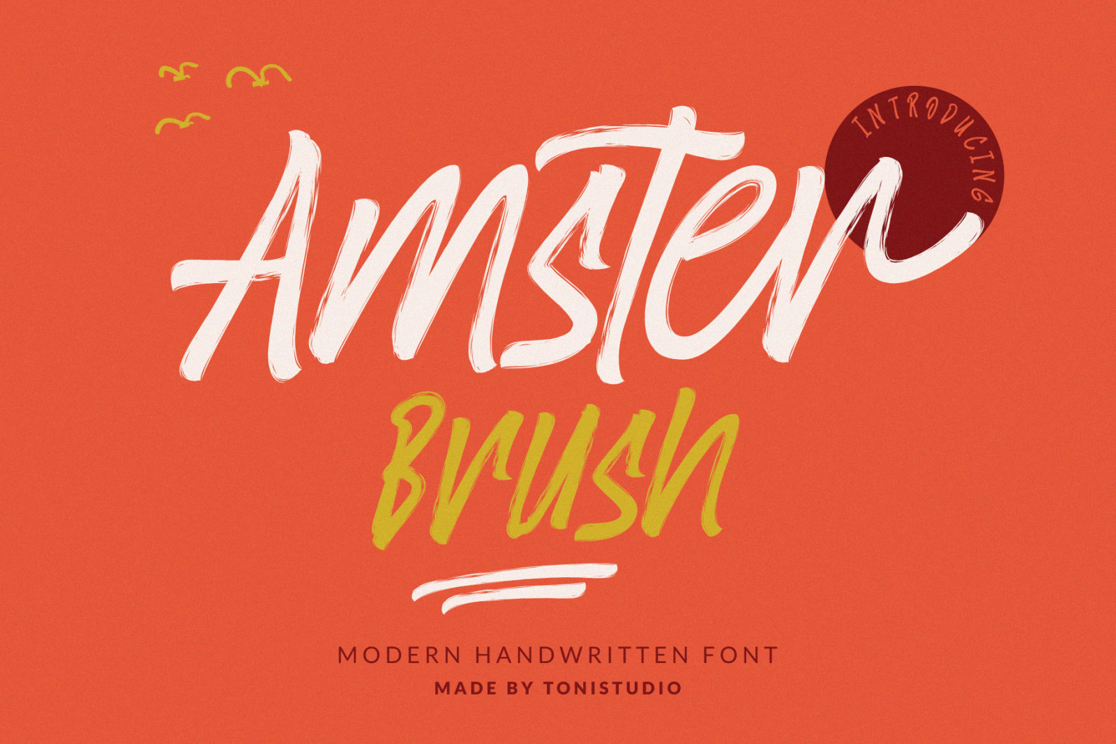 AmsterBrush Font