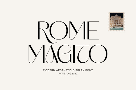 Rome Magito - Aesthetic Font - Fonts