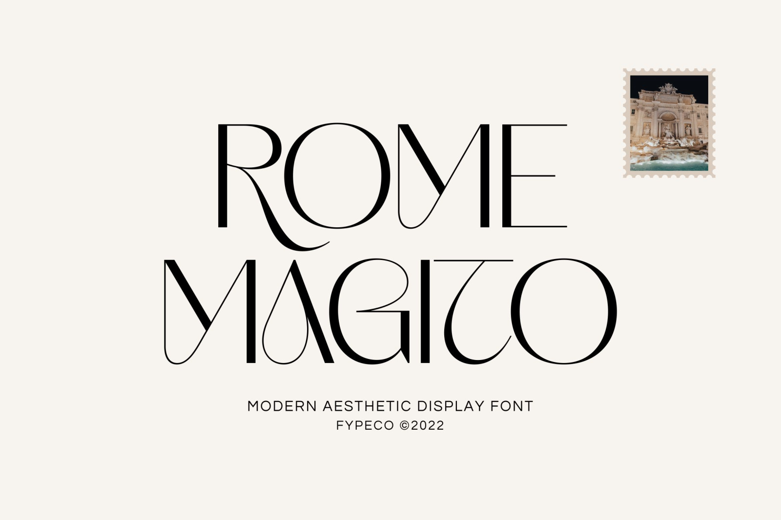 Rome Magito - Aesthetic Font Rome Magito - Aesthetic Font