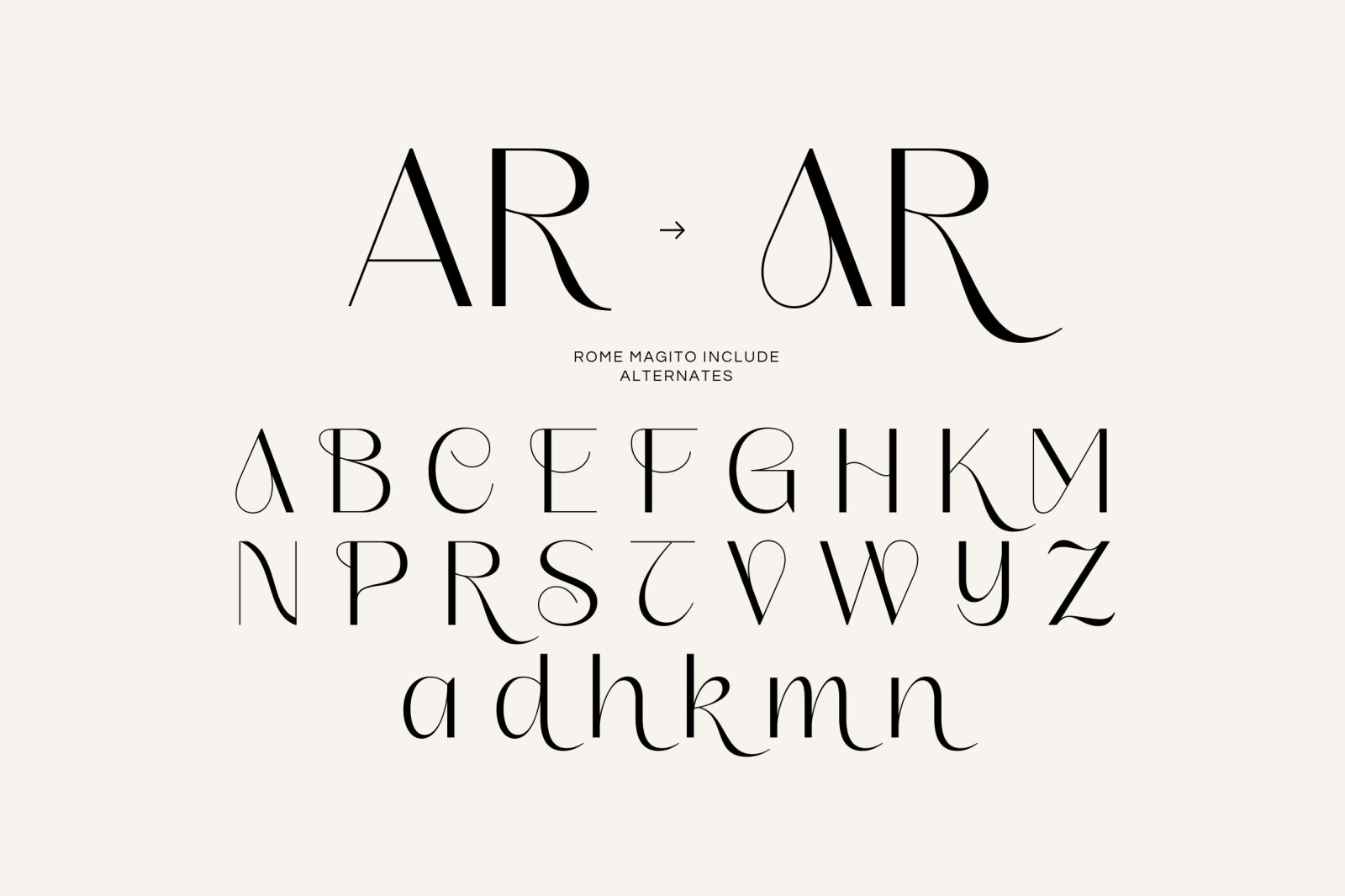 Rome Magito - Aesthetic Font Rome Magito - Aesthetic Font