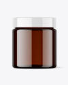 120ml Amber Jar Mockup