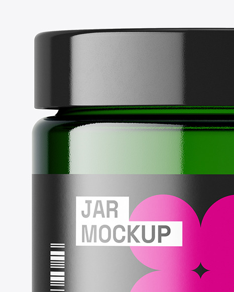 120ml Green Jar Mockup 120ml Green Jar Mockup