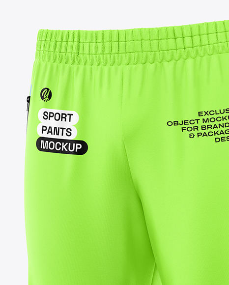 Men's Sport Pants Mockup - Half Side View