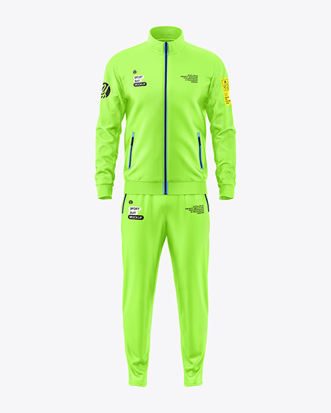 Men's Sport Suit Mockup - Front View