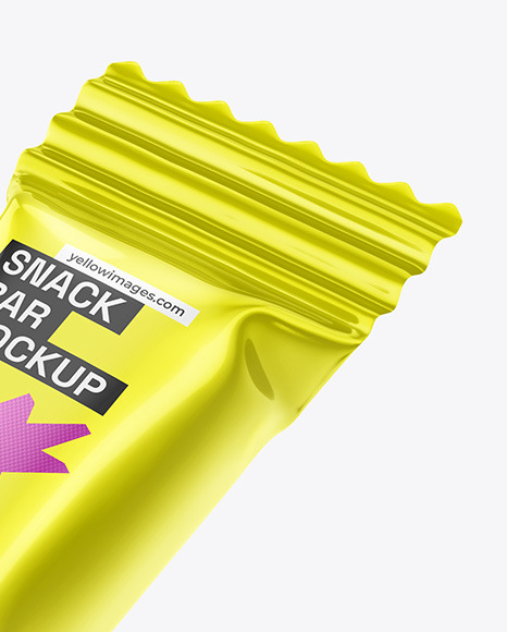 Metallic Snack Bar Mockup