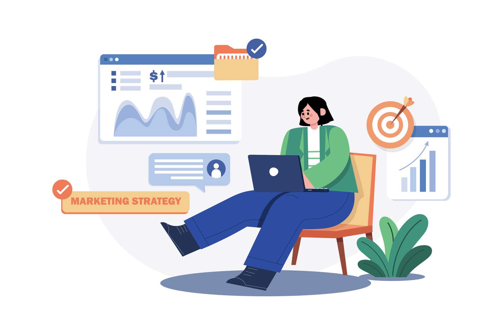 M573_Work From Home Illustration Pack M573_Work From Home Illustration Pack