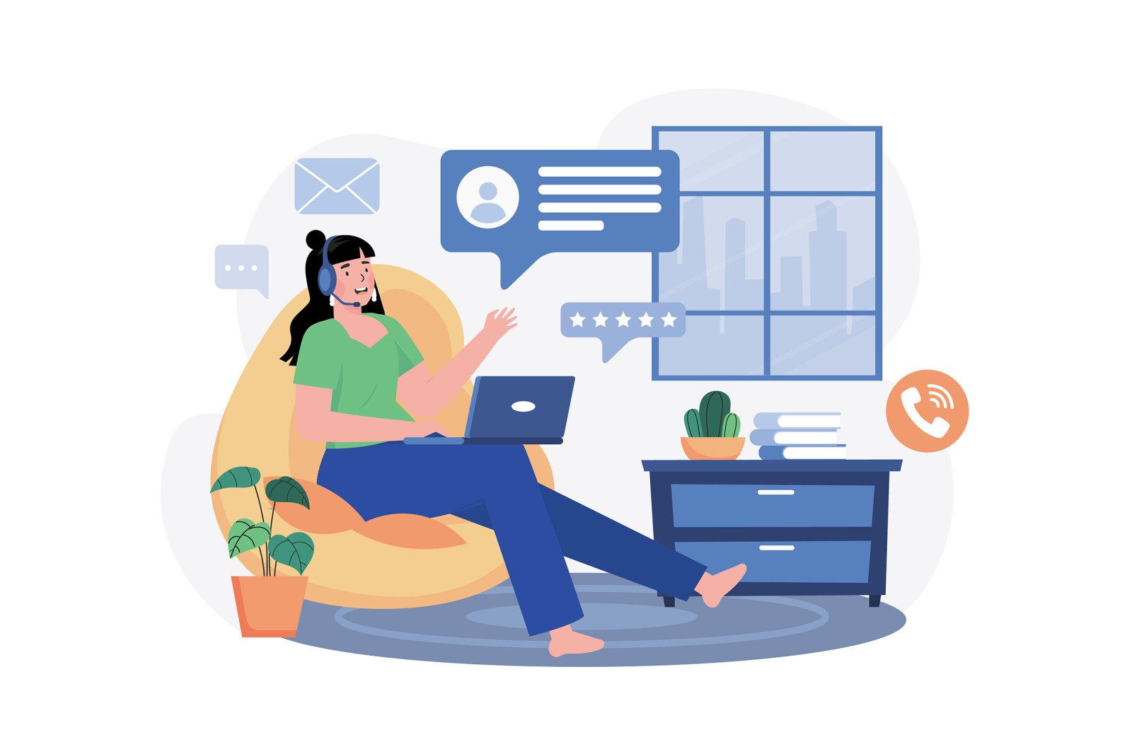 M574_Remote Working Illustration Pack M574_Remote Working Illustration Pack