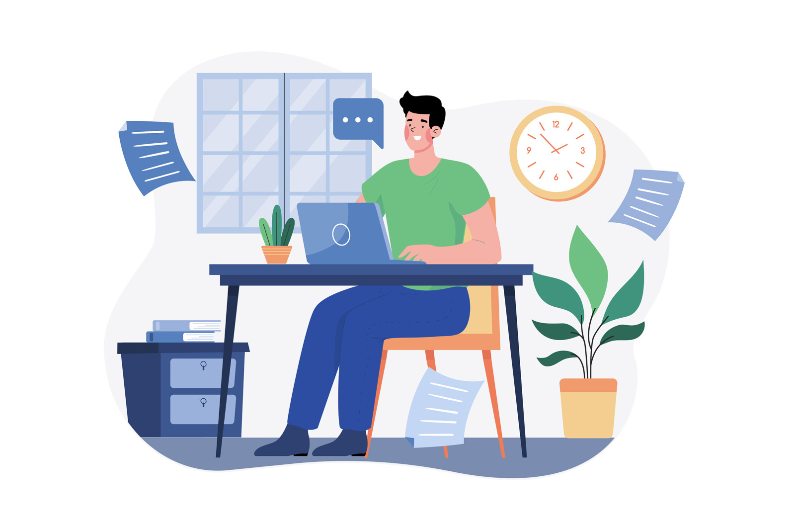 M574_Remote Working Illustration Pack M574_Remote Working Illustration Pack