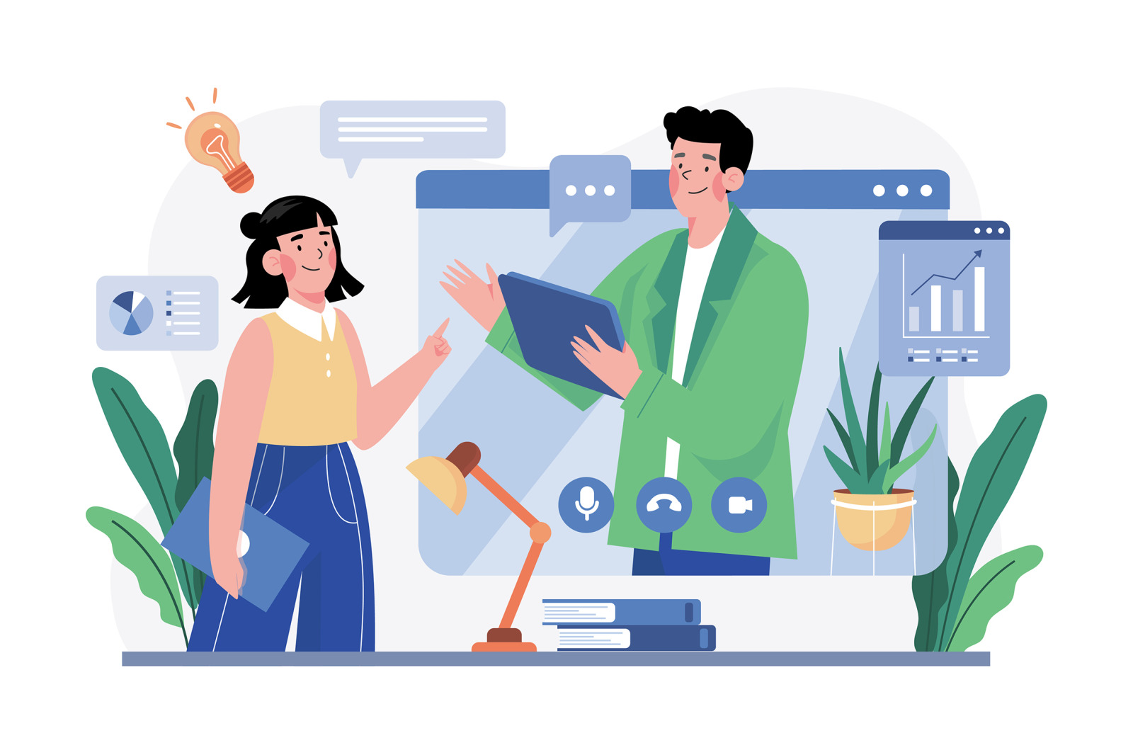 M576_Video Conference Illustration Pack M576_Video Conference Illustration Pack