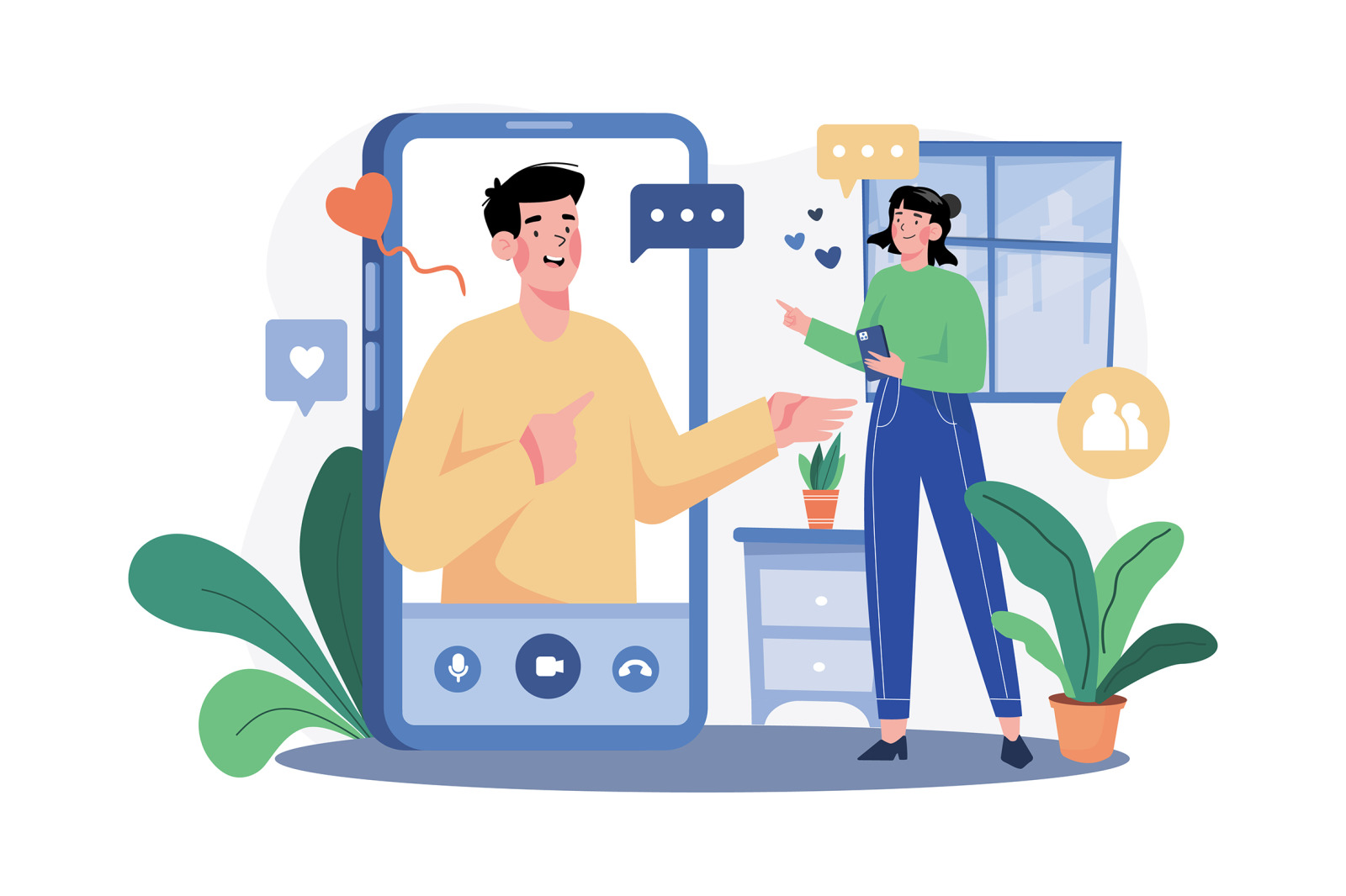 M576_Video Conference Illustration Pack M576_Video Conference Illustration Pack