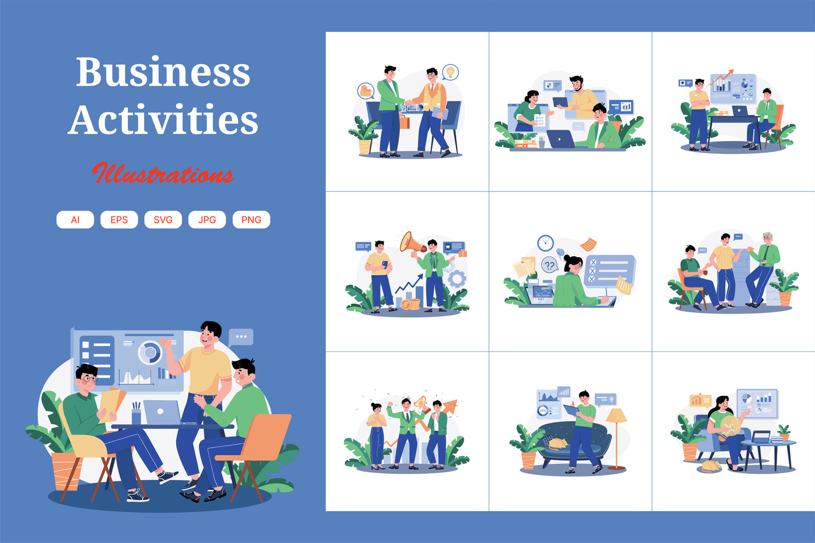 M577_Business Activities Illustration Pack