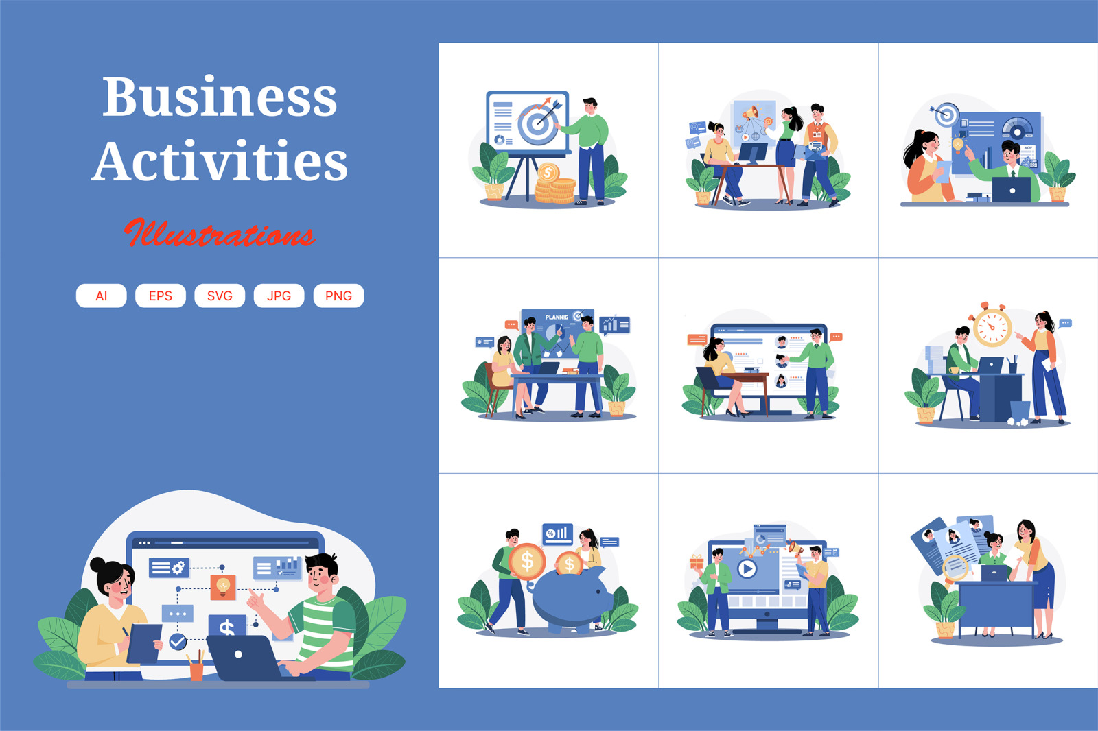 M581_Business Activities Illustration Pack M581_Business Activities Illustration Pack