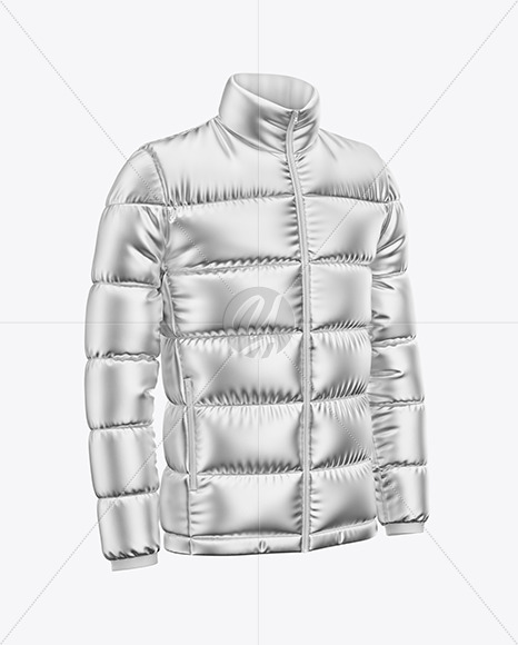 Metallic Down Jacket Mockup